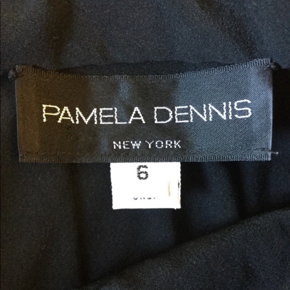 🎉LAST CHANCE🎉 PAMELA DENNIS Black Lace Sequin Beaded Dress Shorts - Picture 6 of 8